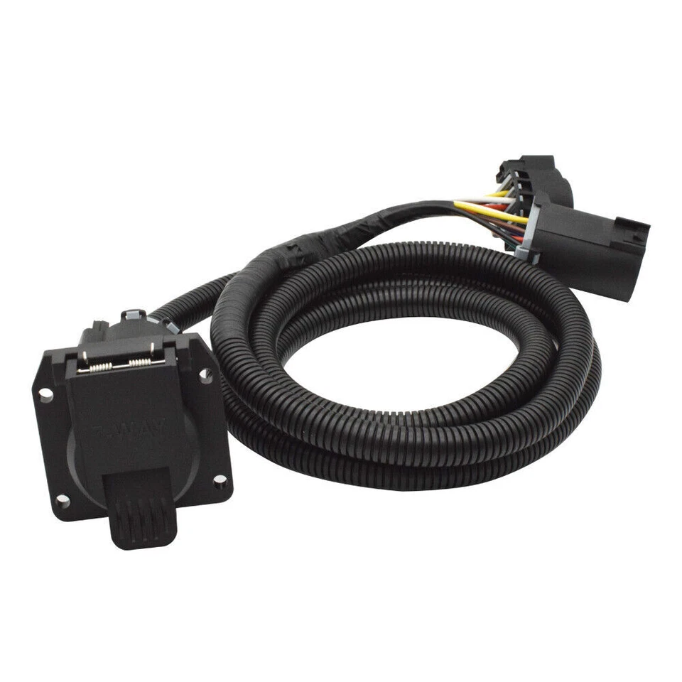 Se adapta a Ram 3500 2011-2019 56070 7' quinta rueda y arnés de cableado de cuello de cisne Foto 3 de 4