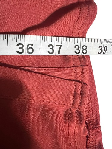 Cinq a Sept Arden Long Sleeve Ruched Mini Shirt Dress in Brick XL - Picture 7 of 9