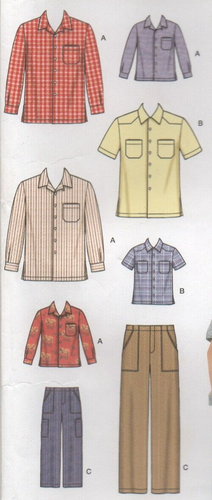 Simplicity Sewing Pattern 4760 Trousers & Shirt for Men & Boys Size S - XL New - Picture 6 of 13