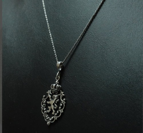 Sterling Silver Lion Pendant-Rope chain 18" Leo Lion Necklace,zodiac - Picture 6 of 6