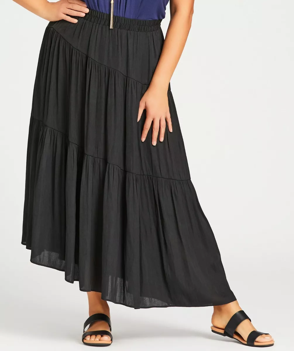 Plus size top long skirts queen