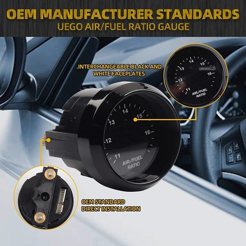 New 30-4110 Air/Fuel Ratio Gauge AFR 52mm with 4.9 LSU Sensor WideBand A/F - Picture 6 of 8