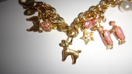 Bellissimo Bracciale Kirks Folly Cristallo Tono Oro con Perle e Charm Cani (17) - Foto 12 di 13