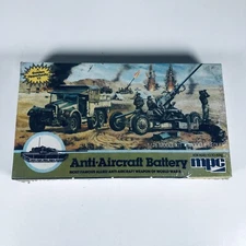MPC 1-6209 1/76 Anti-Aircraft Battery Allied Gun w/Truck WW2 Model Kit (SEALED)