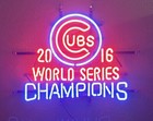 Chicago Cubs 2016 World Series Champions 20"x16" Neon Sign Light Lamp Gift