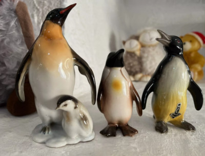 Porzellanfiguren Pinguine   Hutschenreuther (Entwurf Hans Achtziger), Goebel