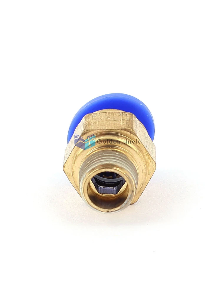 10PCS  PC 8-01 Air Line Hose 1/8BSP Male Thread 8mm Tube Quick Release CouplerKd - Image 2 of 4