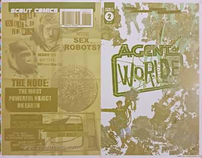 Agent of W.O.R.L.D.E #2 - Cover - Yellow - Comic Printer Plate - PRESSWORKS - Fi