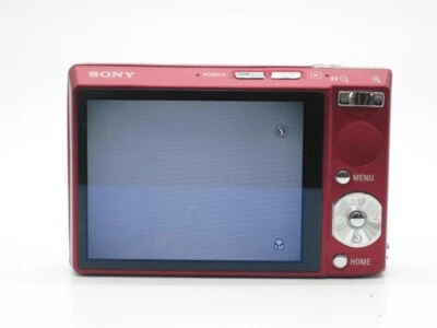 Sony Digital Camera Cyber-shot DSC-T100 Red 8.1 MP 5x Zoom 90% NEW