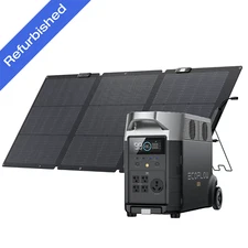 EcoFlow DELTA Pro 3600Wh Power Station + 160W Solar Panel Certified Refurbished