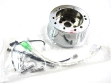 Universal Ididit, GM, Chevy 5 & 6 Hole Steering Wheel Hub Adapter Chrome S83012C