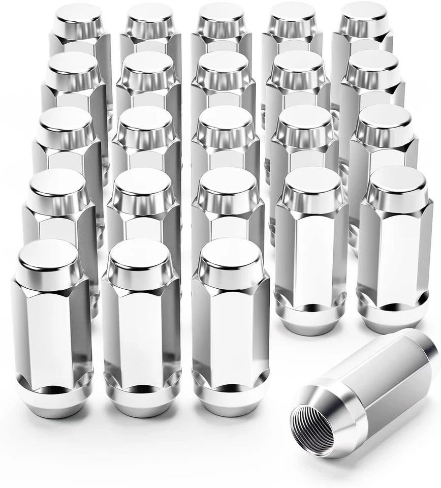 24 tuercas cromadas 14x1,5 abultadas bellota 1,78" para Chevy GMC Silverado Sierra 1500 Foto 2 de 4