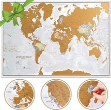 Scratch The World Travel Map Scratch Off World Map Poster X Large 84 x 59 cm