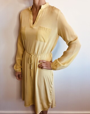 Max & Co Size M 10 Lime Green Dress Jersey Luxury Italian Designer RRP$385 NWT