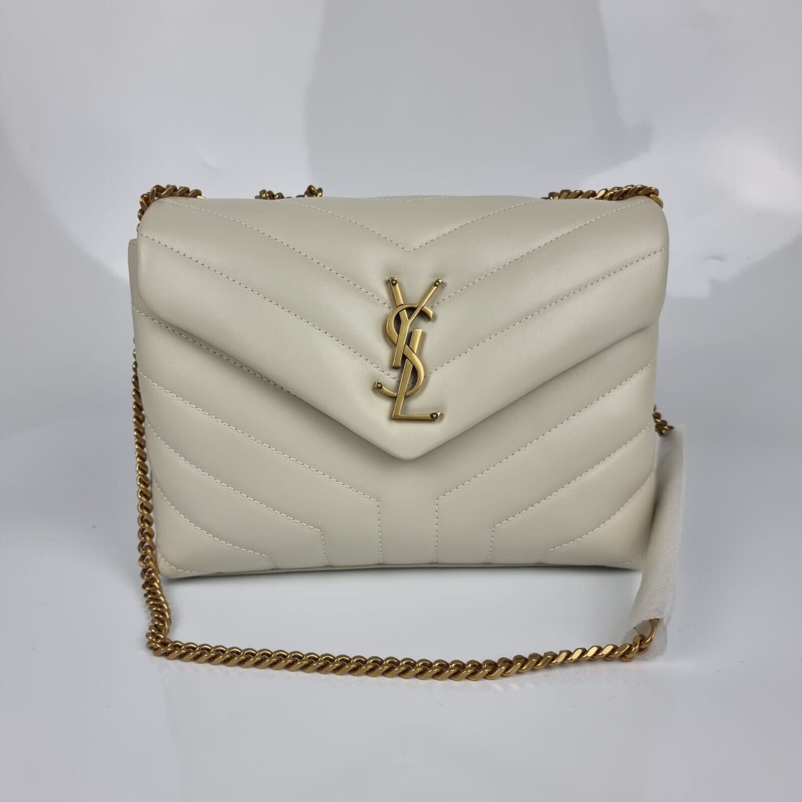 bath Thunder Concentration Saint Laurent Small Loulou Monogram Quilted Leather Crema Soft Bag New |  eBay