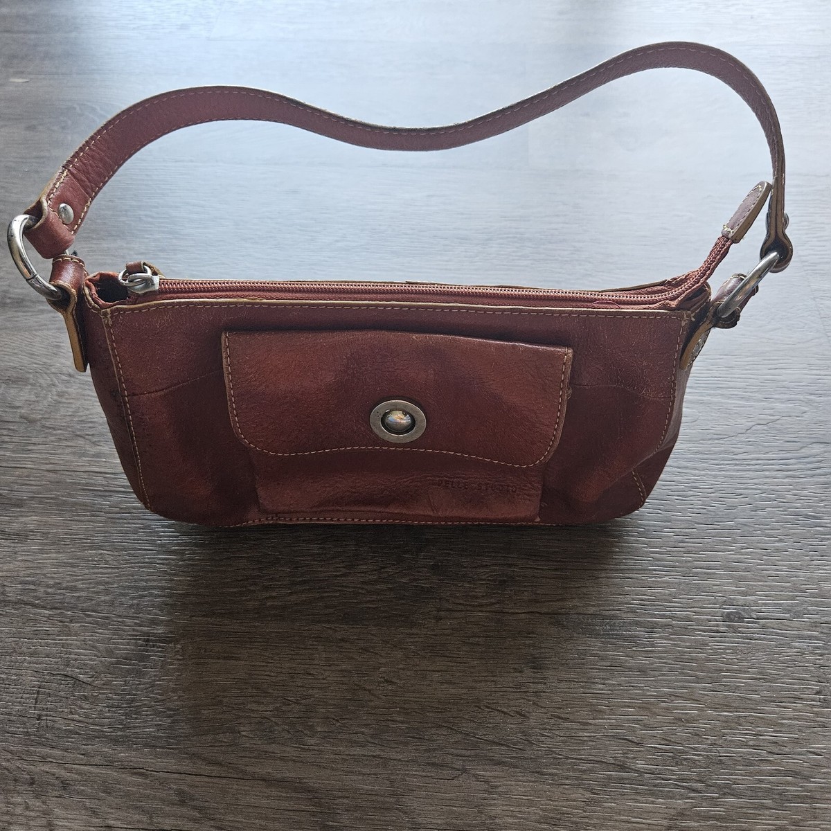 Wilson Leather Pelle Studio 90\'s Red Leather Sling Backpack Purse Women Medium Red Leather Exterior Wilsons Leather Bags & Handbags for  main image 2