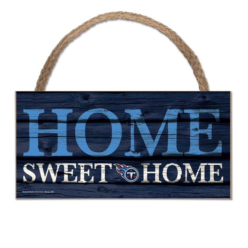 NFL Tennessee Titans Home Sweet Wood Sign Holzschild Holz Wandschmuck Deko - Bild 1 von 1
