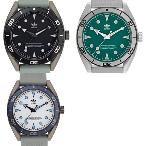 Adidas Men's Watch Originals Edition Two 3 Choices 1 11/16in 10 Atm New Boxed
