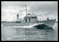 Grosse Werbung 1959 25 m MARINE-SPEZIAL-BOOT Werft Abeking & Rasmussen Bremen