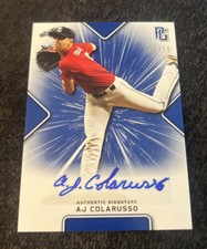 2021 Leaf Perfect Game AJ Colarusso Auto ROOKIE Blue Parallel #15/15