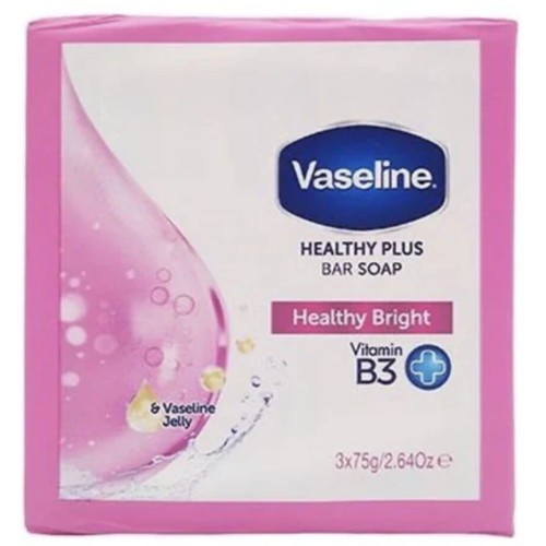 Vaseline Healthy Plus Bar Soap - Healthy Bright Vitamin B3, (3x75g) - Picture 3 of 4