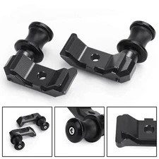 Chain Adjuster Block W/Swingarm Spools Slider For YAMAHA MT-07 FZ-07 14-18 BLK S