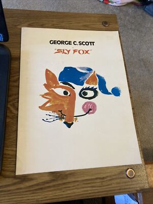 1976 Sly Fox Theatre Program, George C Scott, Trish Van Dever, Jeffrey Tambor...