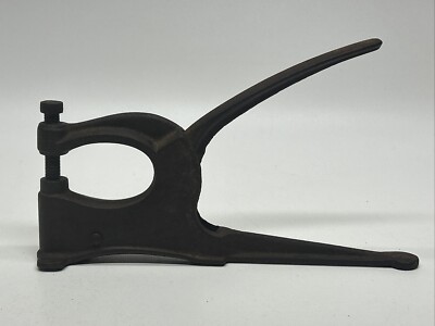 11.5  Vintage Hand Press Cast Iron Table Top Rivet Punch Tool