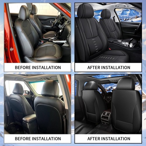 Full Set Car Seat Covers Fit for Hyundai Tucson 2005-2024 2025 Breathable Fau... - Picture 7 of 7
