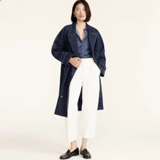 J. Crew WT High-Rise Patch Pocket Straight-Leg Jean in White - Size 28