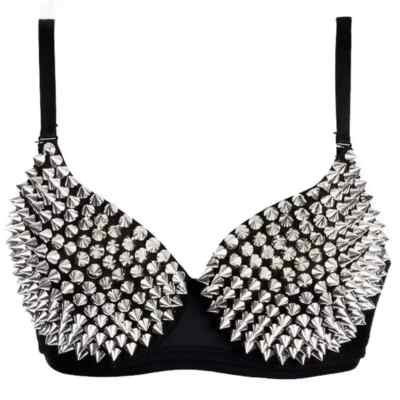 Newest Sexy Lingerie Sexy Women's Rhinestone Cover Bra Top Gold/Silver ...
