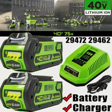 40V 6.0Ah For Greenworks G-MAX Lithium Battery/Charger 29472 29462 29252 20202