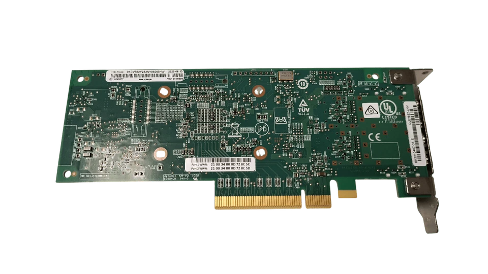 Lenovo 01KR586 Qlogic QLE2692-LNV Dual Port 16Gb HBA Half Height No SFPs - Image 3 of 4
