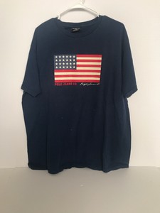 Vintage años 90 Ralph Lauren Polo Jeans Co Camiseta Bandera Americana Talla  Xl | eBay