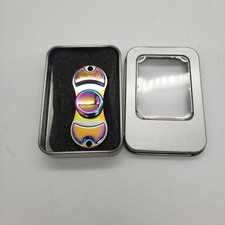 NEW Fidget Hand Spinner Dual Finger Spinner EDC Focus ADHD Autism With Tin