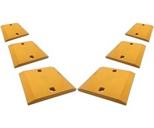 6 Bolt-on Loader Bucket Segments, 132-4715, Fits Many CAT 950G & 962G Loaders