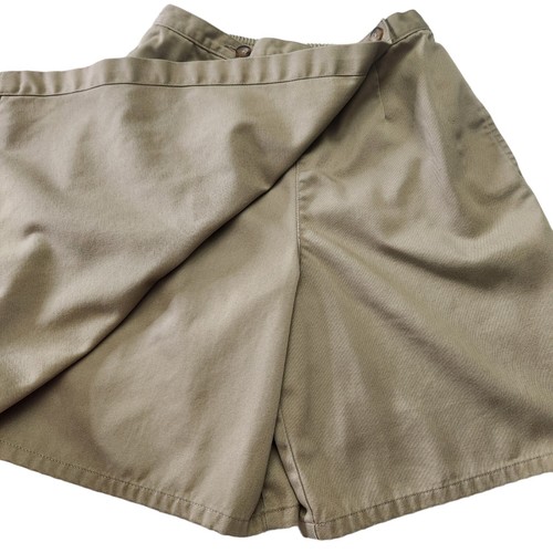 Lands End Khaki School Uniform Cotton Knit Skort Girls Size 12 - Picture 3 of 5