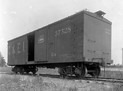 Chicago & Eastern Illinois box car 37528 at Ralston Steel Car Co 5 x 7 Photo