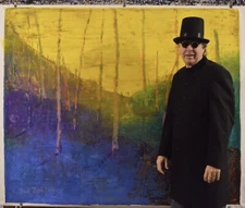 Mark Little original landscape Canvas painting￼ 72”X 60”Abstract,Modern,XL,5ftX6