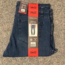 NWT Men's Kenneth Cole Medium Wash Straight Stretch 5 Pocket Blue Jeans 34x32