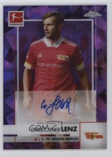 Christopher Lenz Chrome Bundesliga 2020 Sapphire Purple /25 Auto