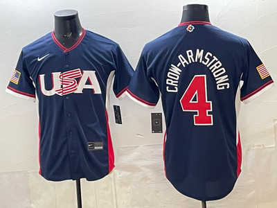 Pete Crow-Armstrong 4# Team USA World Baseball Classic 2026 Jersey