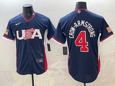 Pete Crow-Armstrong 4# Team USA World Baseball Classic 2026 Jersey