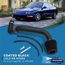 For 94-01 Acura Integra LS RS GS SE 1.8L Cold Air Intake Induction Kit 2.75" BK