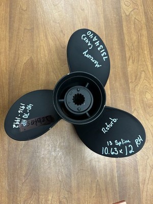 Refurb. Mercury Marine 10-5/8''D x 12''P Aluminum Propeller 48-73134A45 10.63x12