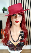 "VALENTINA" HAND PAINTED REFURBISHED MANNEQUIN HEAD  IN A CLASSY STYLE 20"