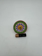 VINTAGE MINIATURE TIN COLORFUL LITHO SPINNING TOP 2 1/8” DIAMETER JAPAN
