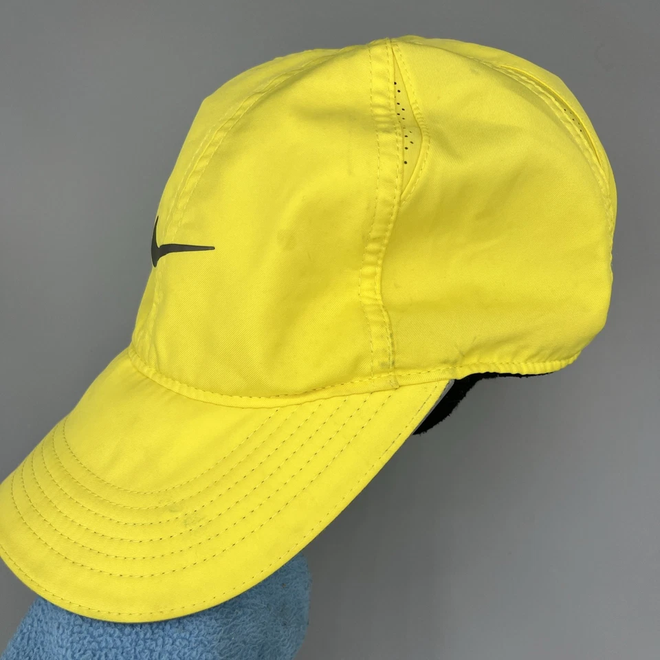 Nike Dri-Fit Featherlight Running Hat Unisex Yellow Adjustable One Size - Image 4 of 4