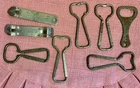 Lot of 8 Vintage Bottle Openers Peerless Coke Blatz Beer Norwesco
