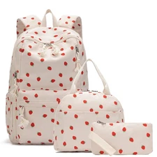 School Backpack Teens Girls Boys Kids School Book Bags with Lunch Box and Pen...